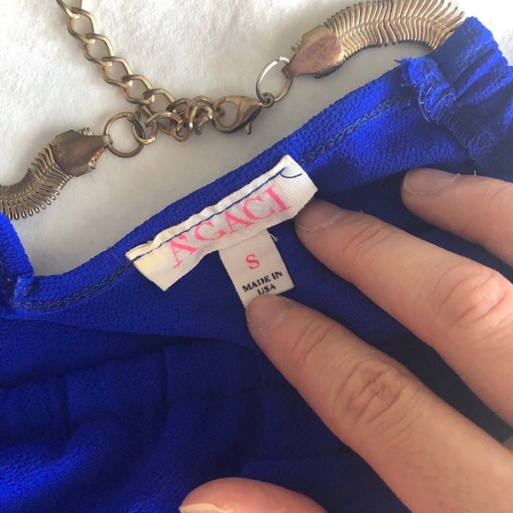 4/$20☀️NWOT a’gaci Tank w/ Gold Neckline - Picture 6 of 7